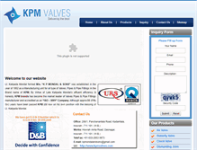 Tablet Screenshot of kpmvalves.com